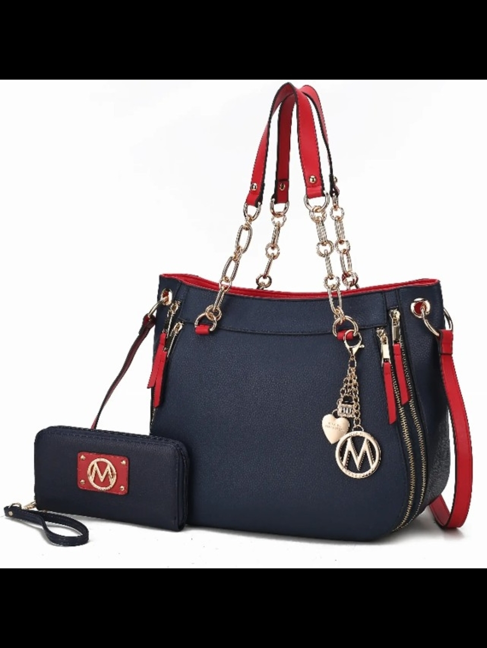 MKF - Lena Shoulder Bag with Matching Wallet